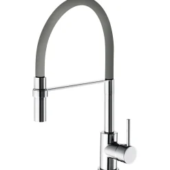 Rubinetto cucina monocomando Winter canna alta grigio
