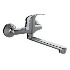 Rubinetto cucina monocomando a muro Fast cromo