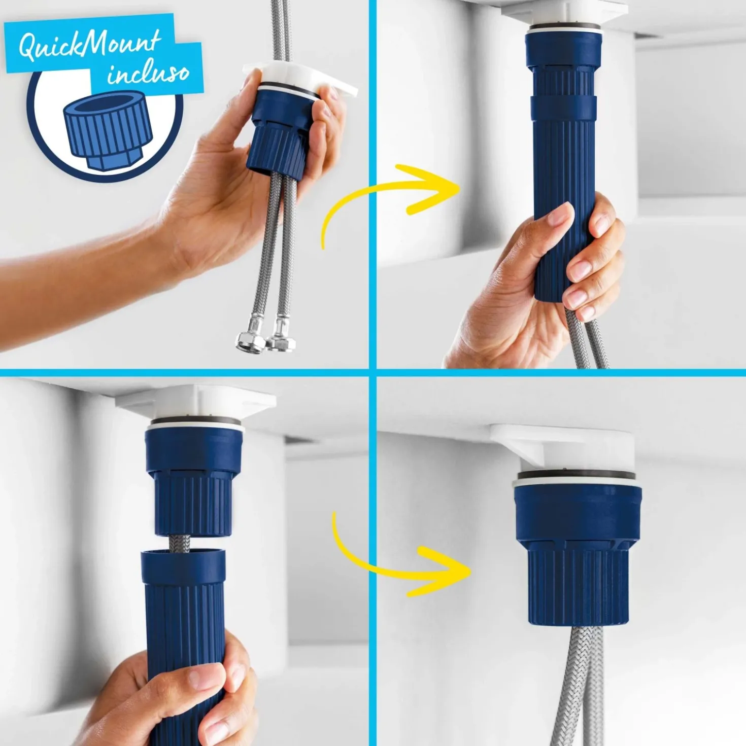 Rubinetto cucina monocomando Grohe canna bassa per Start nero