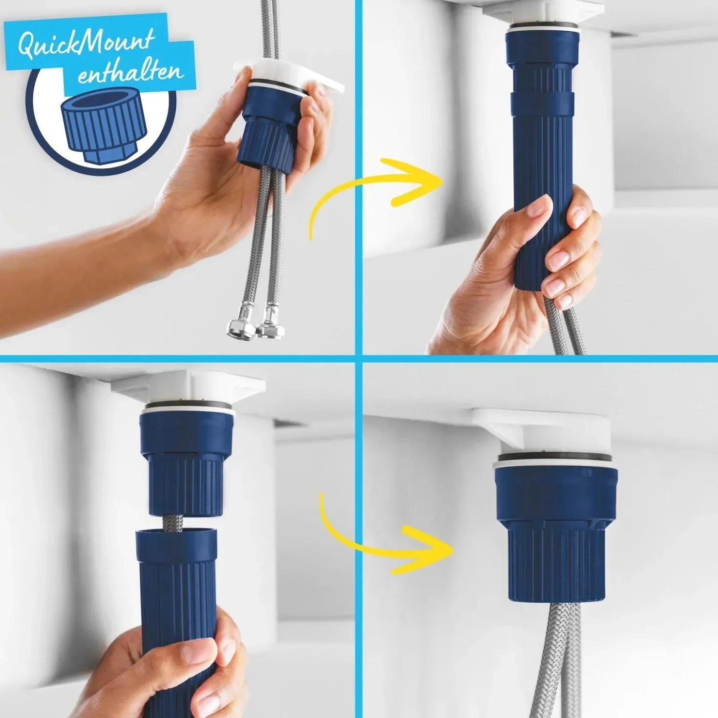 Rubinetto cucina monocomando Grohe canna bassa per Start nero