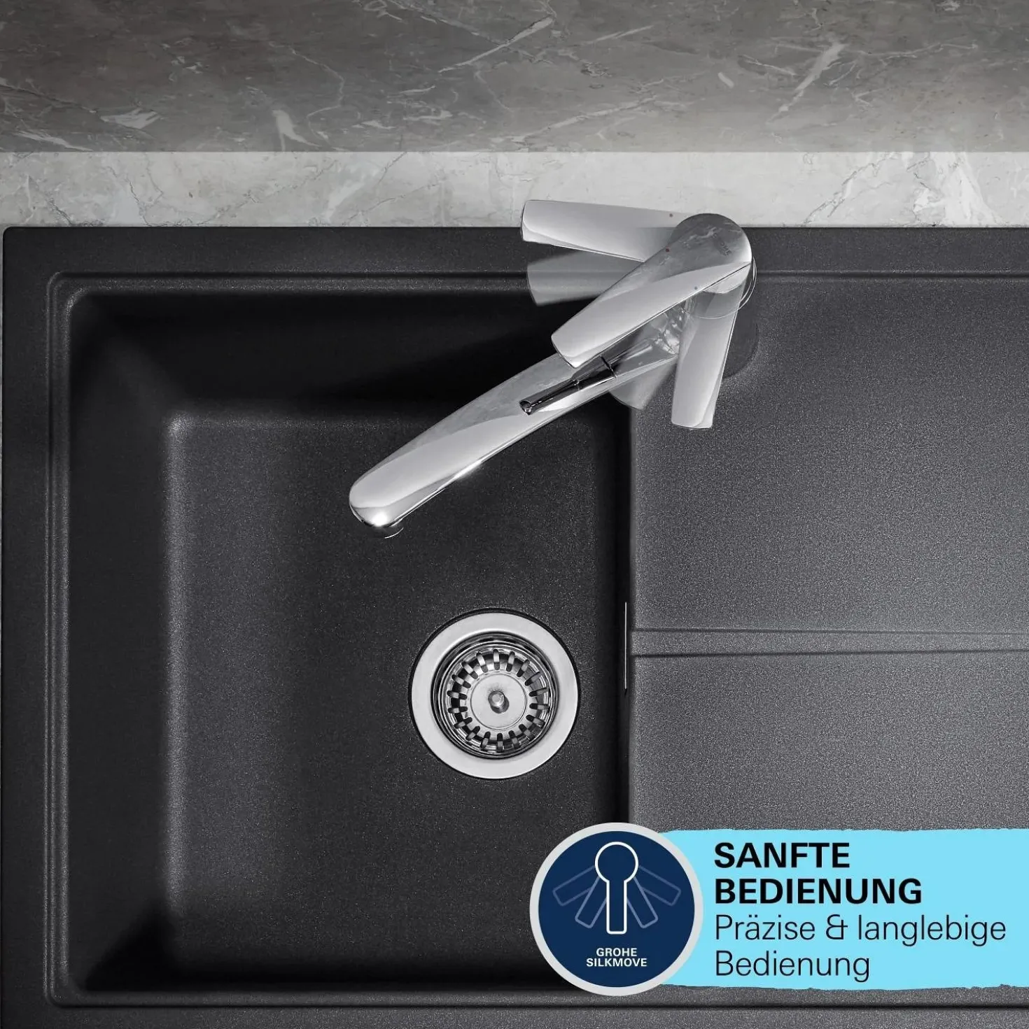 Rubinetto cucina monocomando Grohe Start Chrome cromo