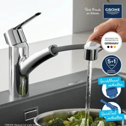 Rubinetto cucina monocomando Grohe Start Chrome cromo