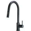 Rubinetto da cucina bocca estraibile 2 getti Idrostile Lima nero