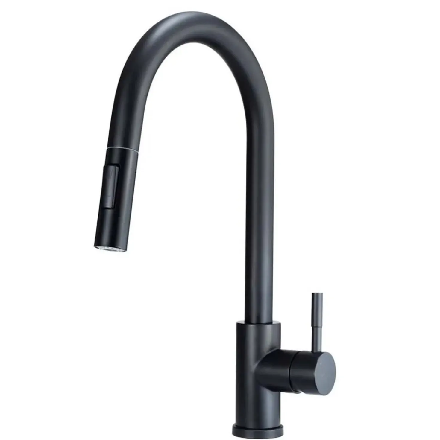 Rubinetto da cucina bocca estraibile 2 getti Idrostile Lima nero