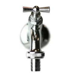 Rubinetto da esterno ornamentale in ottone cromato R10 C 13 mm (1/2")