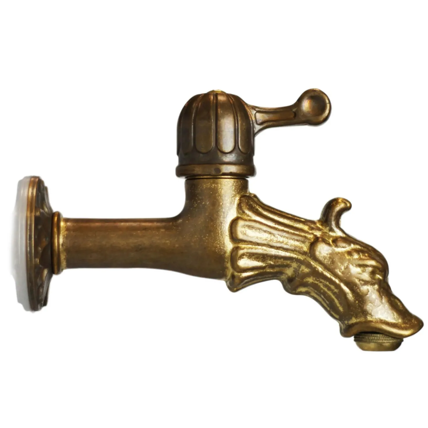 Rubinetto da esterno ornamentale in ottone bronzato R2 13 mm (1/2")