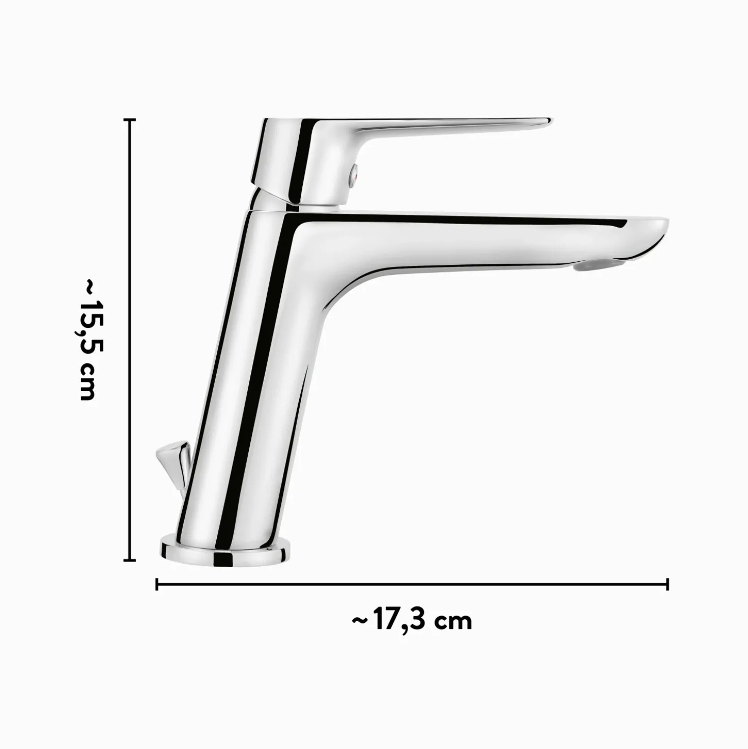 Rubinetto per lavabo baliv WT-5110 cromo