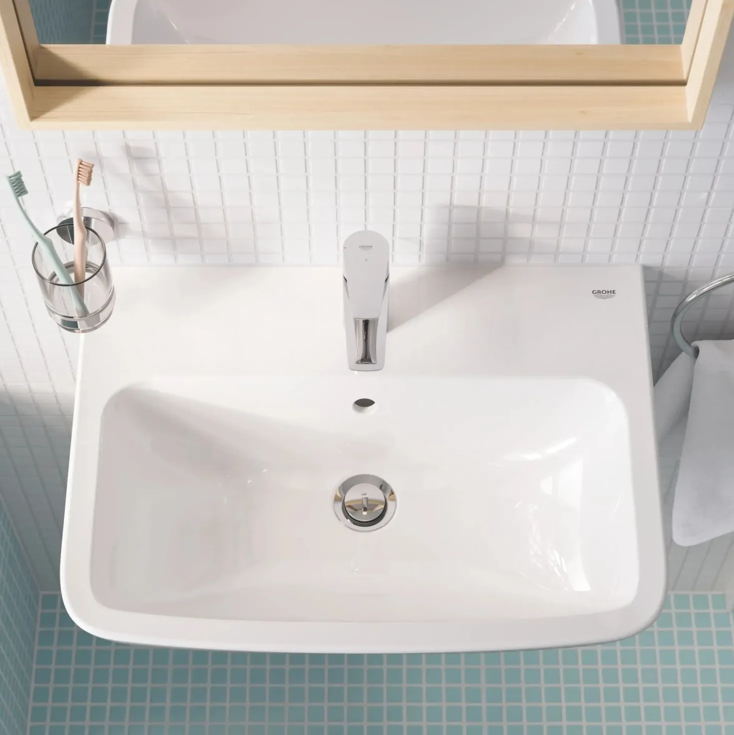 Rubinetto per lavabo GroheE Quickfix Start Edge cromo tg S