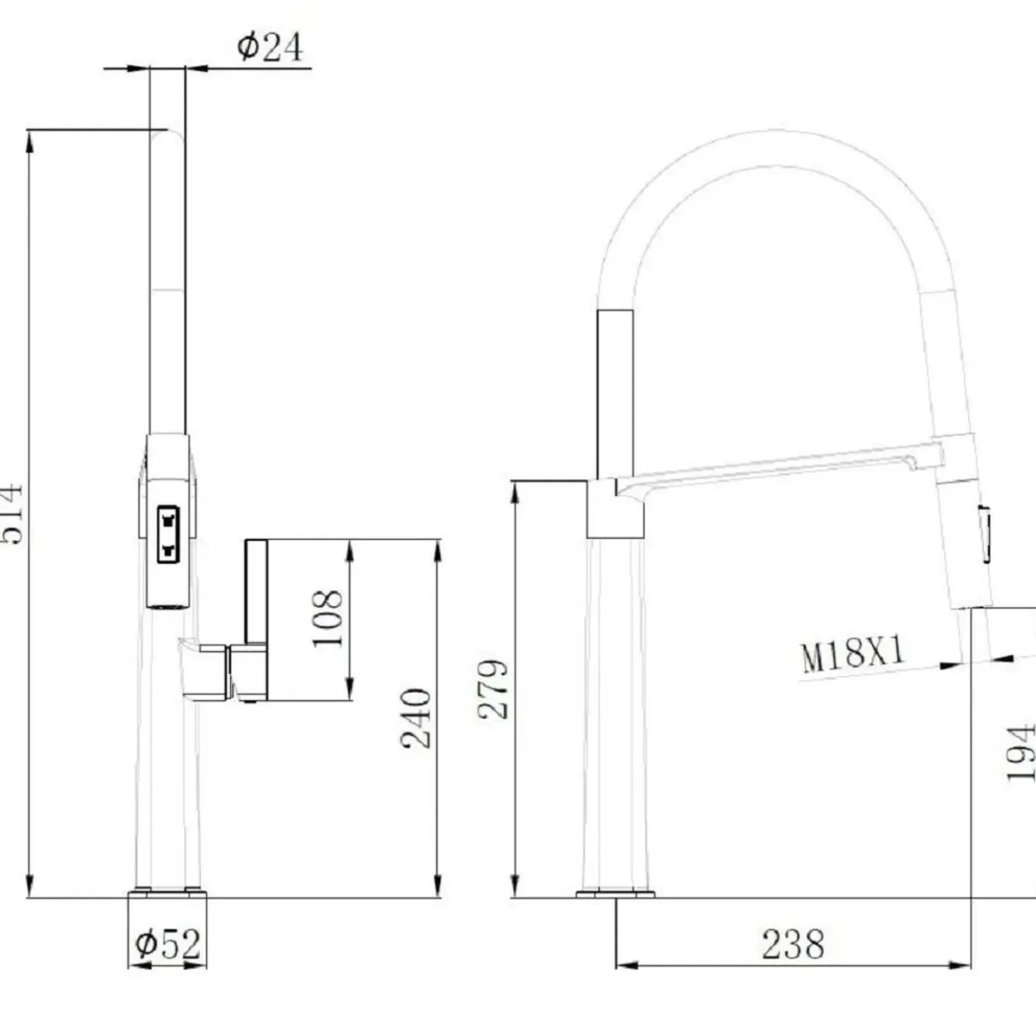 Rubinetto per lavabo Tokyo quadrato cromo