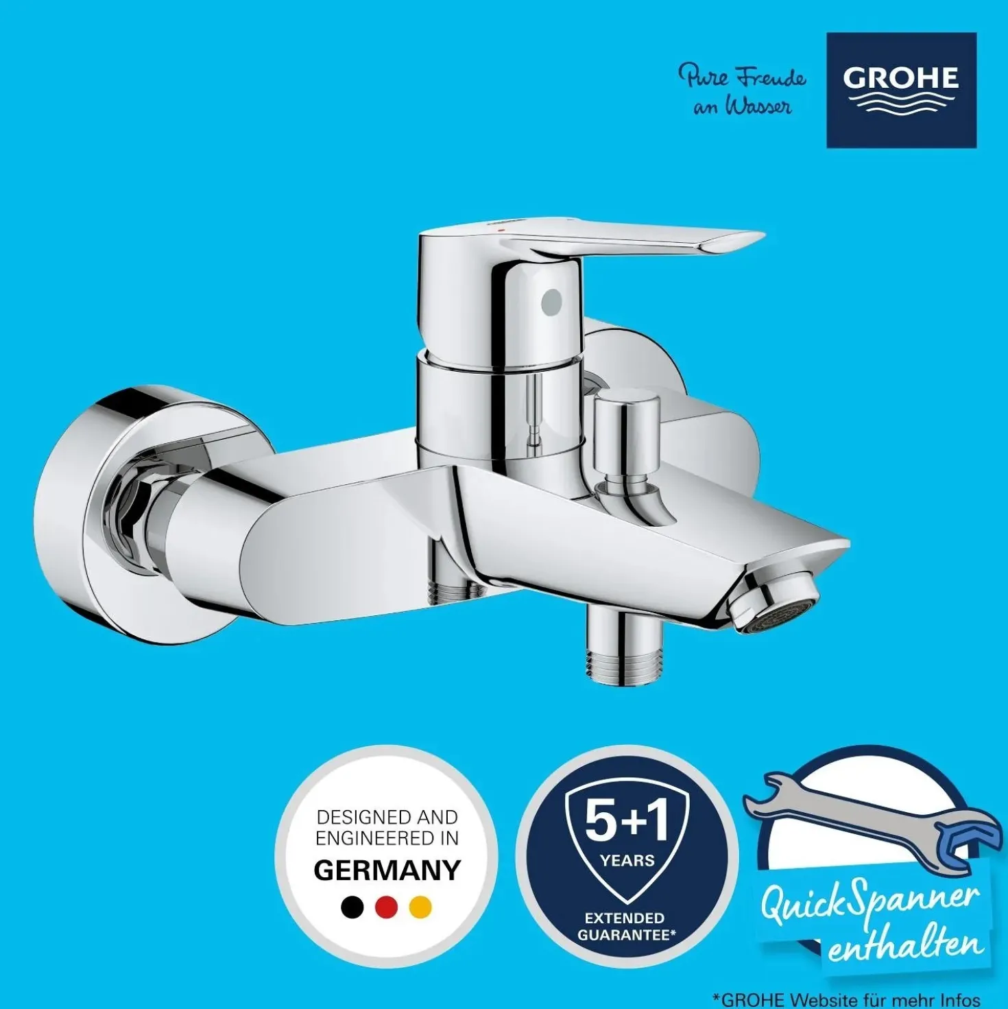 Rubinetto per vasca-doccia Grohe Start montaggio a parete