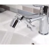 Rubinetto snodabile per lavabo argento
