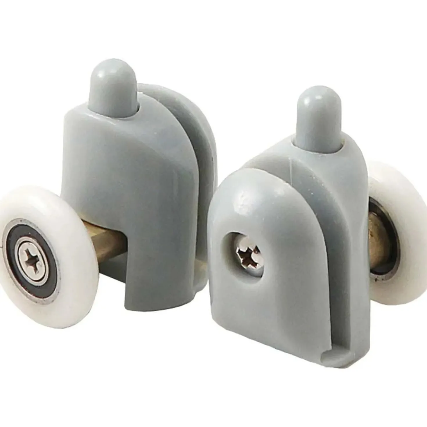 Rulli inferiori sganciabili box doccia vetro 5 mm Idrostile ø25 mm bianco