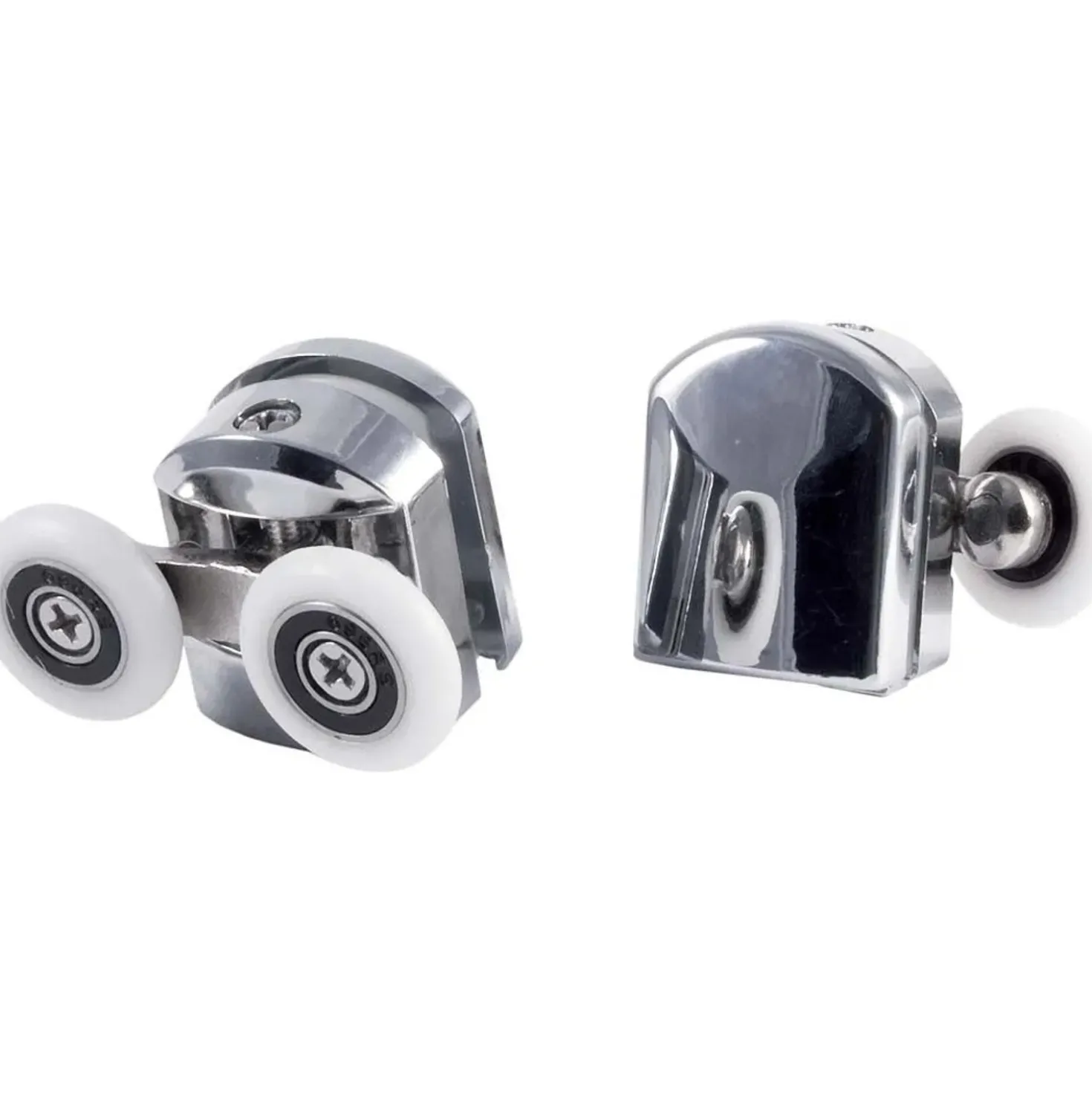 Rulli superiori doppi box doccia vetro 5 mm Idrostile ø23 mm cromo
