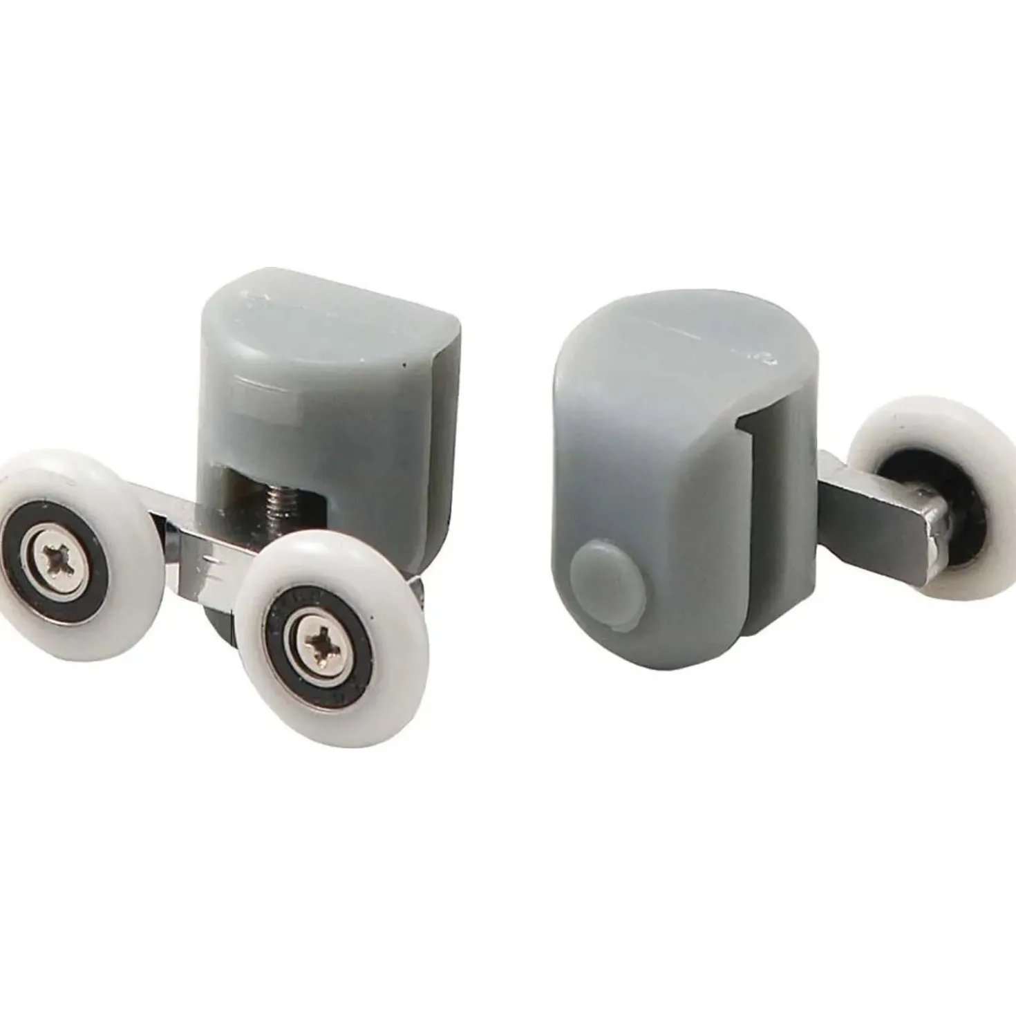Rulli superiori doppi box doccia vetro 6 mm Idrostile ø25 mm bianco