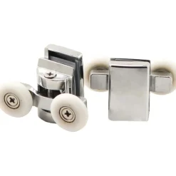 Rulli superiori doppi box doccia vetro 6 mm Idrostile ø23 mm cromo