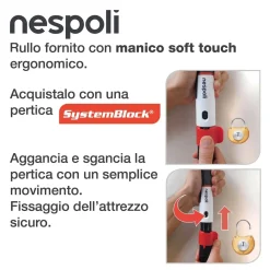 Rullo per pittura Rollmatic Teflon Soft Touch sup poco ruvide 22 cm