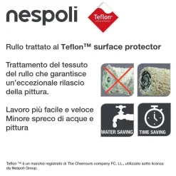Rullo per pittura Rollmatic Teflon Soft Touch sup poco ruvide 22 cm