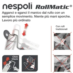 Rullo per pittura Rollmatic Teflon Soft Touch sup poco ruvide 22 cm