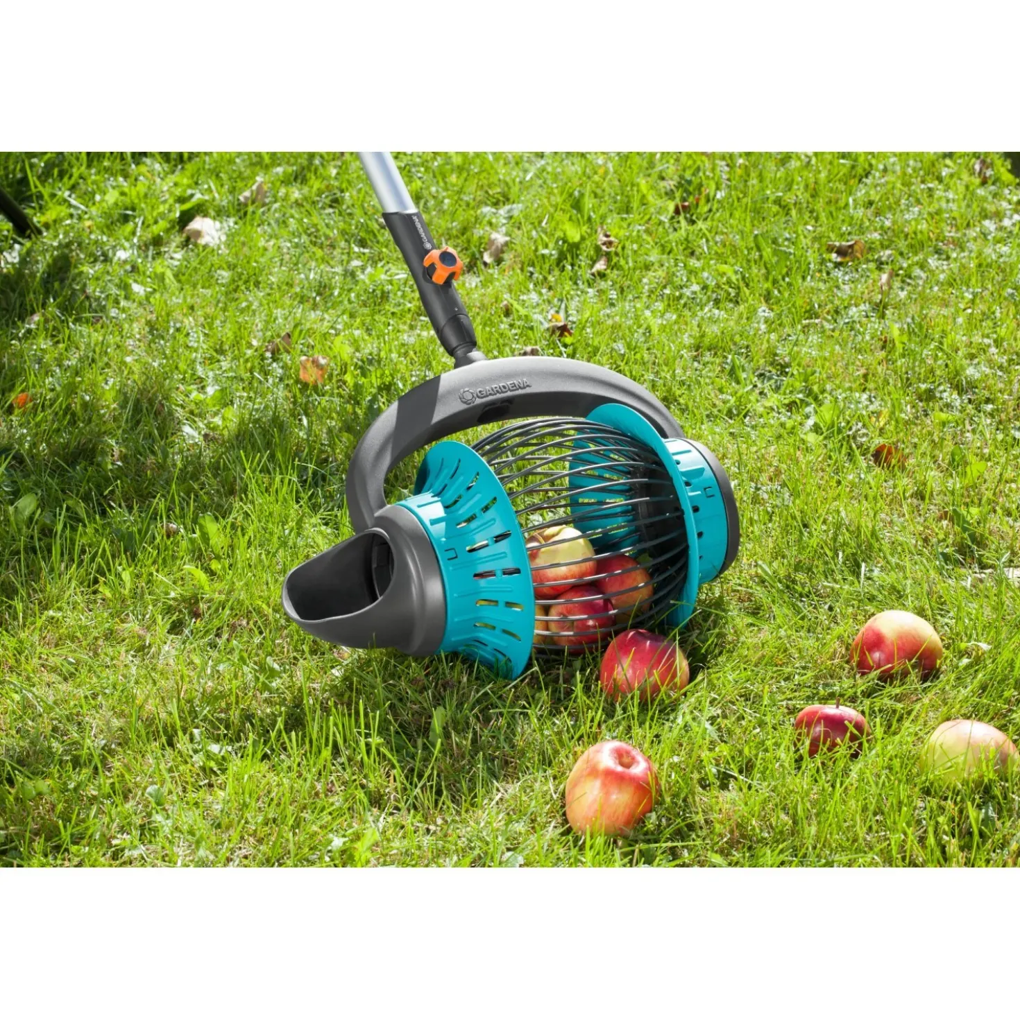 Rullo raccoglifrutta Gardena con manico