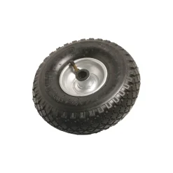 Ruota ad aria con cerchione in metallo profilo a blocco Ø 260 mm P 200 kg