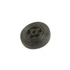 Ruota in gomma intera con cerchione in plastica 125x37x15 mm