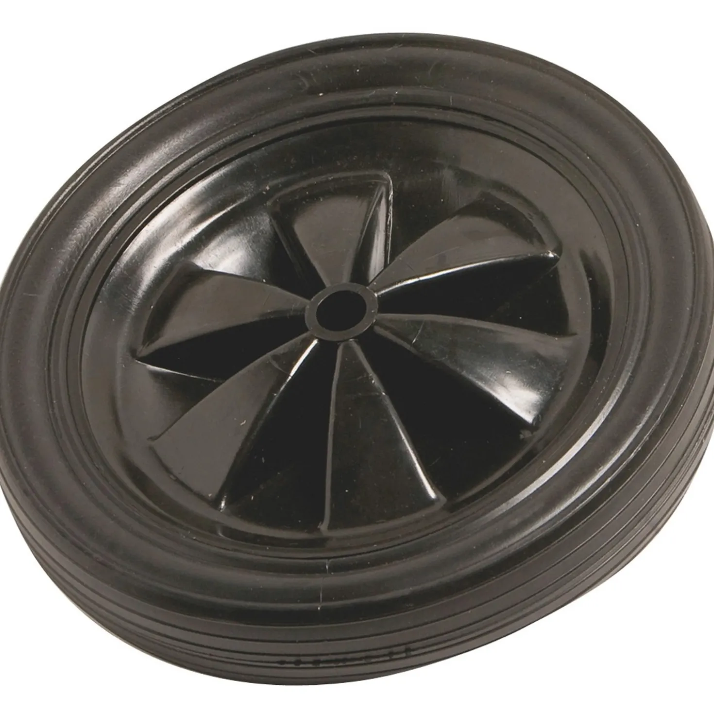 Ruota leggera cerchio in plastica profilo scanalato Ø 185 mm P 25 kg