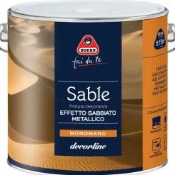 Sable arg. finitura decorativa effetto sabbiato 2,5 lt Boero