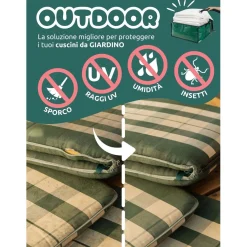 Sacco salvaspazio con custodia integrata Compactor Garden 3xl 50x50x25 cm