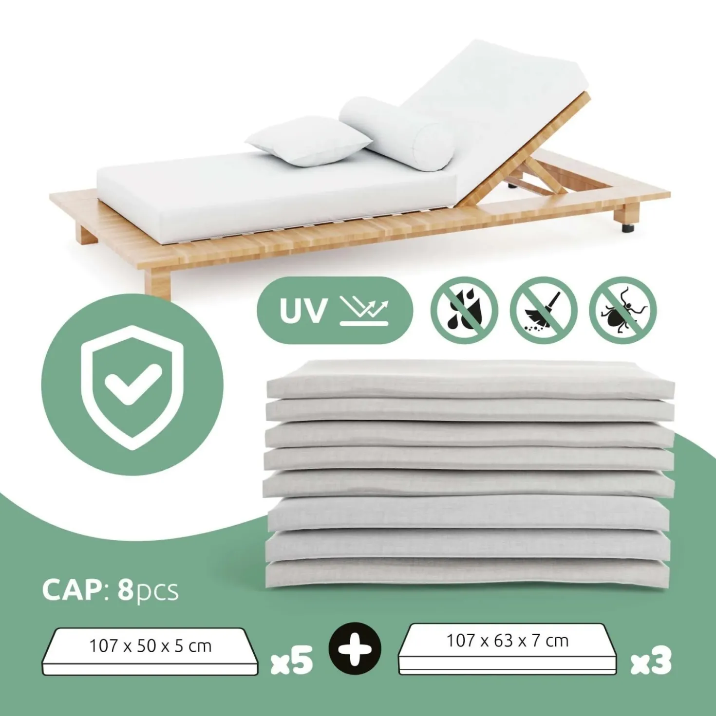 Sacco salvaspazio con custodia integrata Compactor Garden 4xl 117x67x25 cm