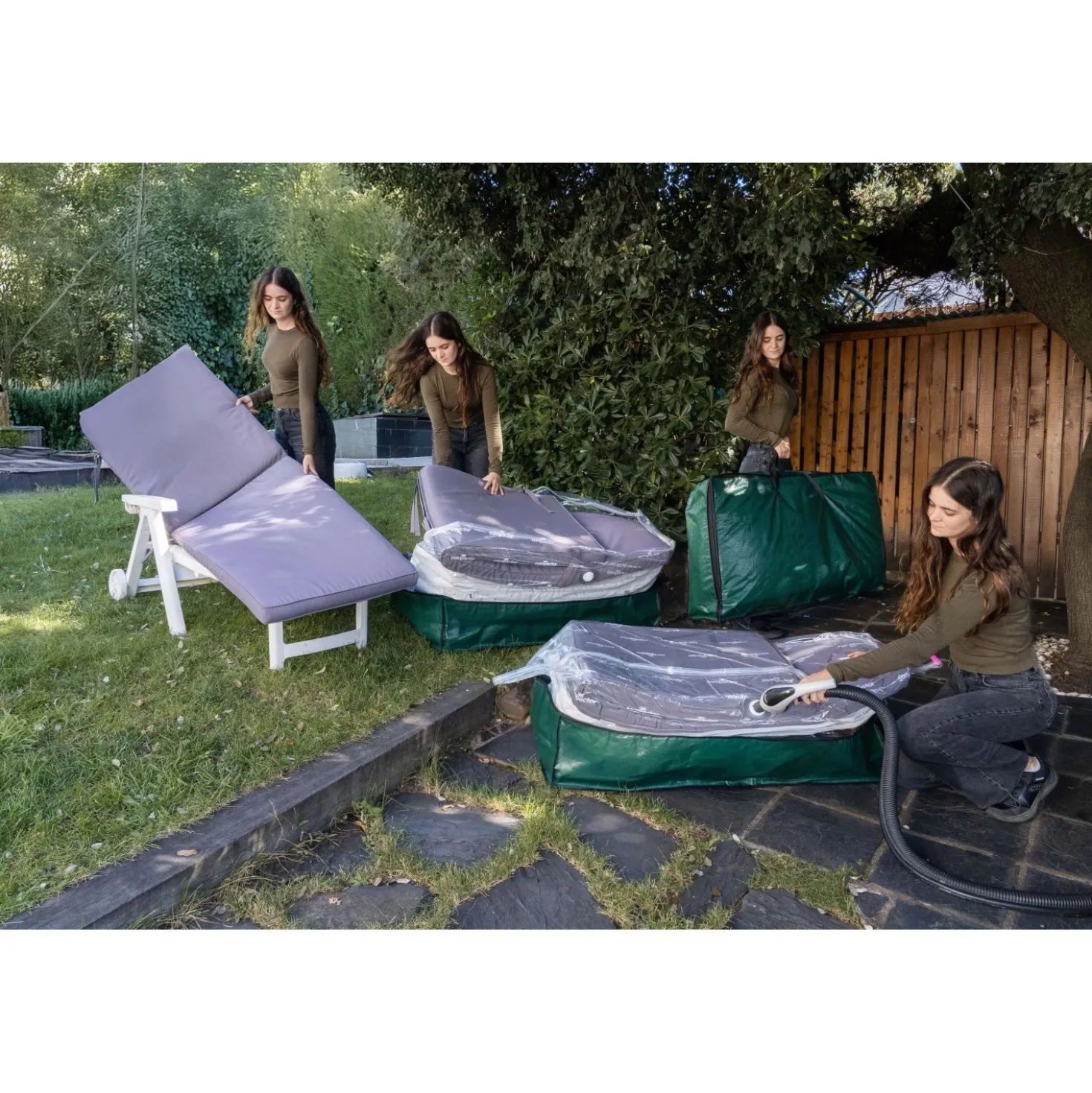 Sacco salvaspazio con custodia integrata Compactor Garden 4xl 117x67x25 cm