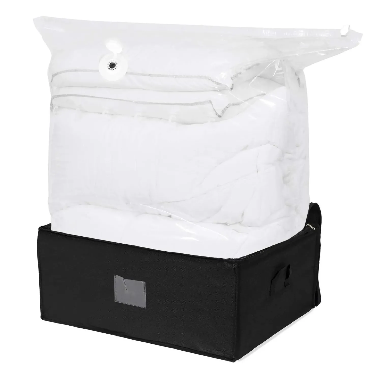 Sacco salvaspazio con custodia integrata Compress xxl 210 litri nero 65x50x27 cm