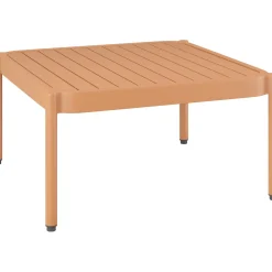 Salotto da esterno Redcliffe in alluminio colore arancione 2 posti
