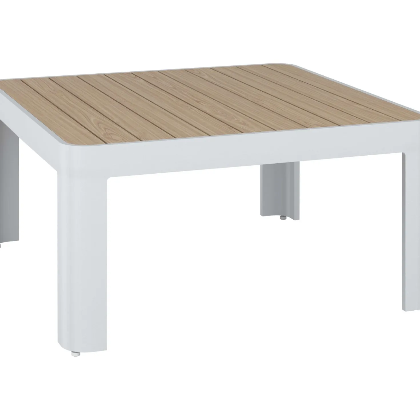 Salotto da giardino angolare Butterfield in alluminio 4 posti