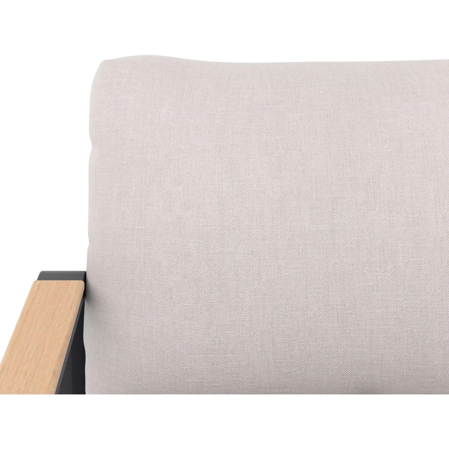 Salotto da giardino Branford in allu con cuscini antracite/beige 4 posti