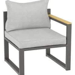 Salotto da giardino Carleton Set lounge in alluminio 5 pz 2 posti