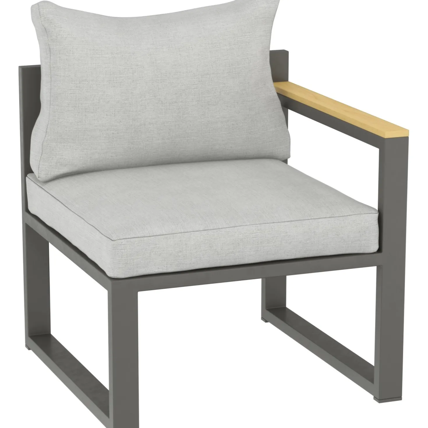 Salotto da giardino Carleton Set lounge in alluminio 5 pz 2 posti