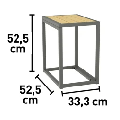 Salotto da giardino Carleton Set lounge in alluminio 5 pz 2 posti