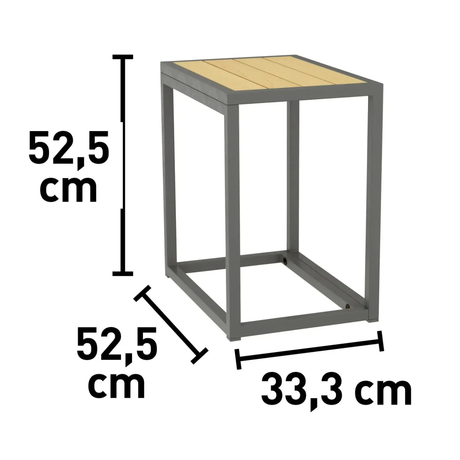 Salotto da giardino Carleton Set lounge in alluminio 5 pz 2 posti