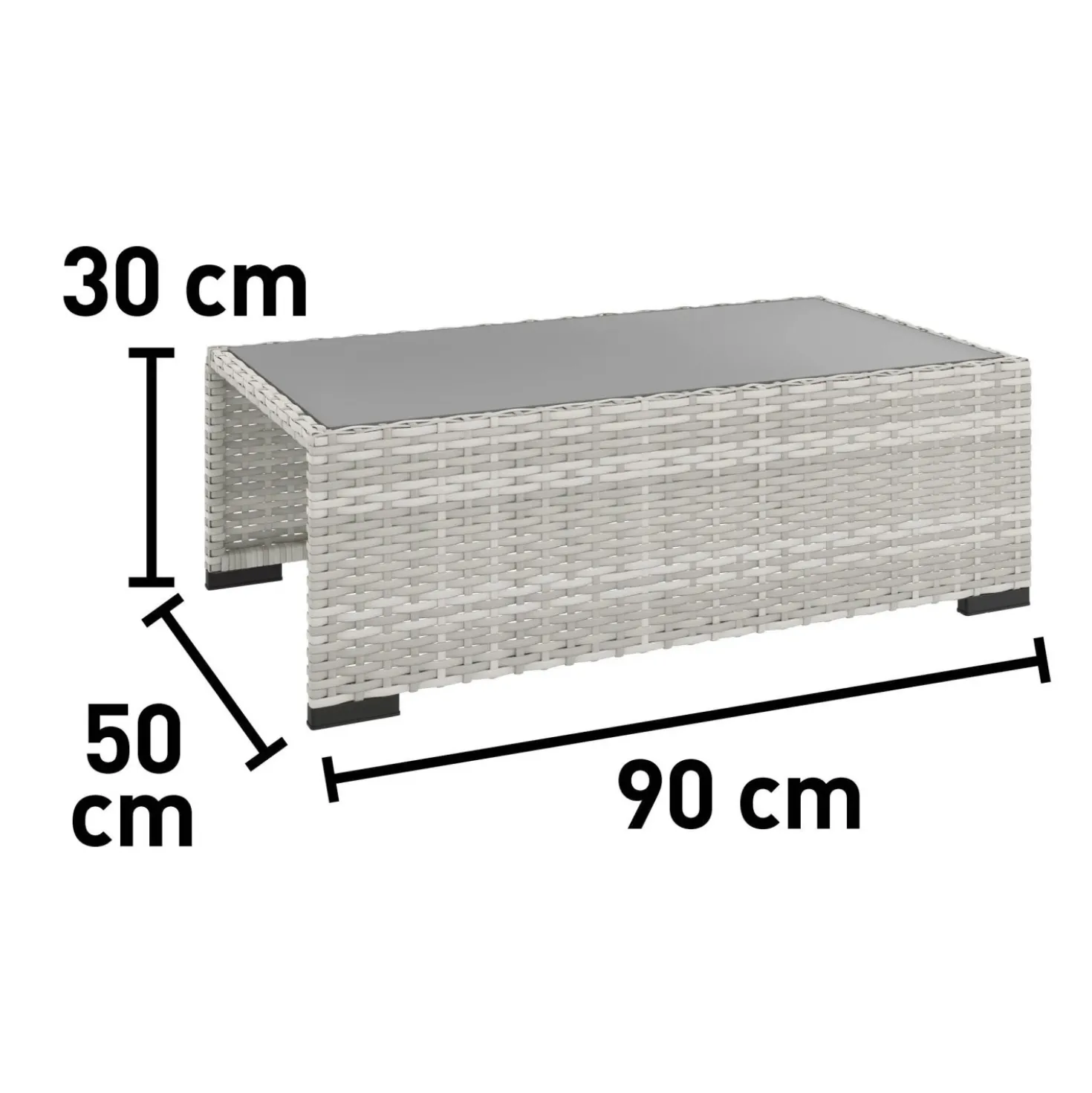 Salotto da giardino Hopevale Set Lounge in rattan 6 posti