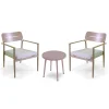 Salotto da giardino Ibiza in alluminio beige 2 posti