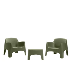Salotto da giardino Ibiza Terrace 2 poltrone ed 1 tavolino Pine Green