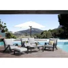 Salotto da giardino Miller in alluminio con cuscini antracite grigio 2 posti