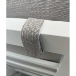 Salotto da giardino Ninfea in alluminio bianco/grigio 4 posti