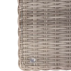 Salotto da giardino Olea in polyrattan sabbia 3 posti