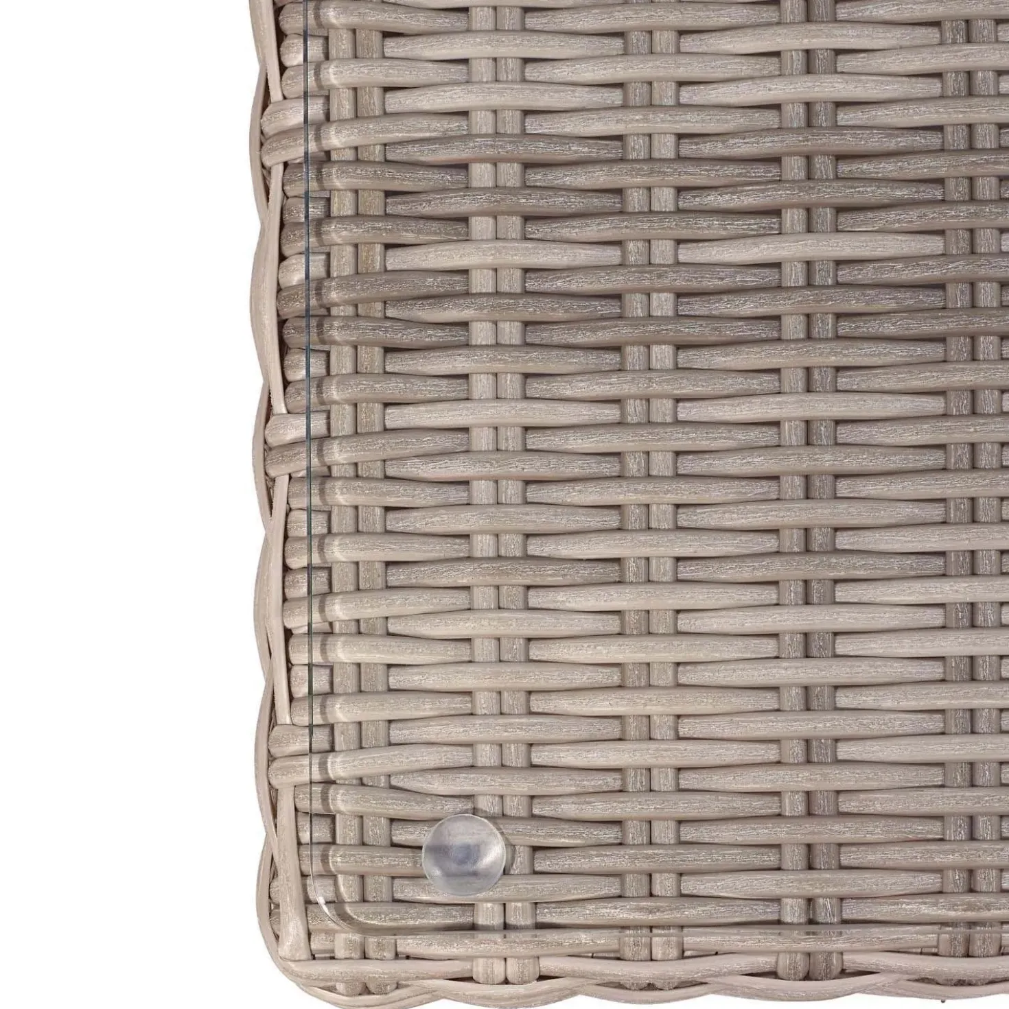 Salotto da giardino Olea in polyrattan sabbia 3 posti