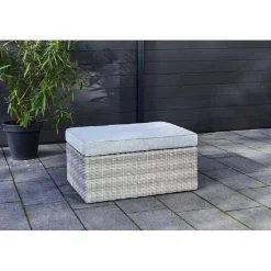 Salotto da giardino Olea in polyrattan sabbia 3 posti