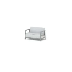 Salotto da giardino Scandi Linea in plastica grigio 4 posti