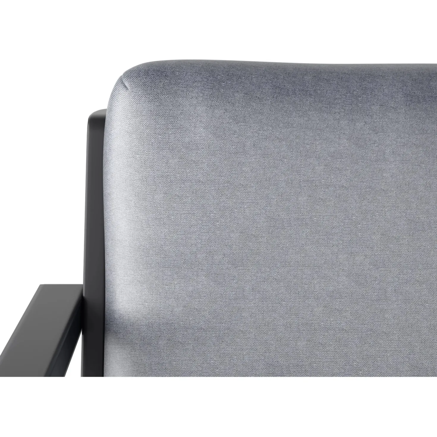 Salotto da giardino Tamworth in allum con cuscini poliestere grigio 4 posti