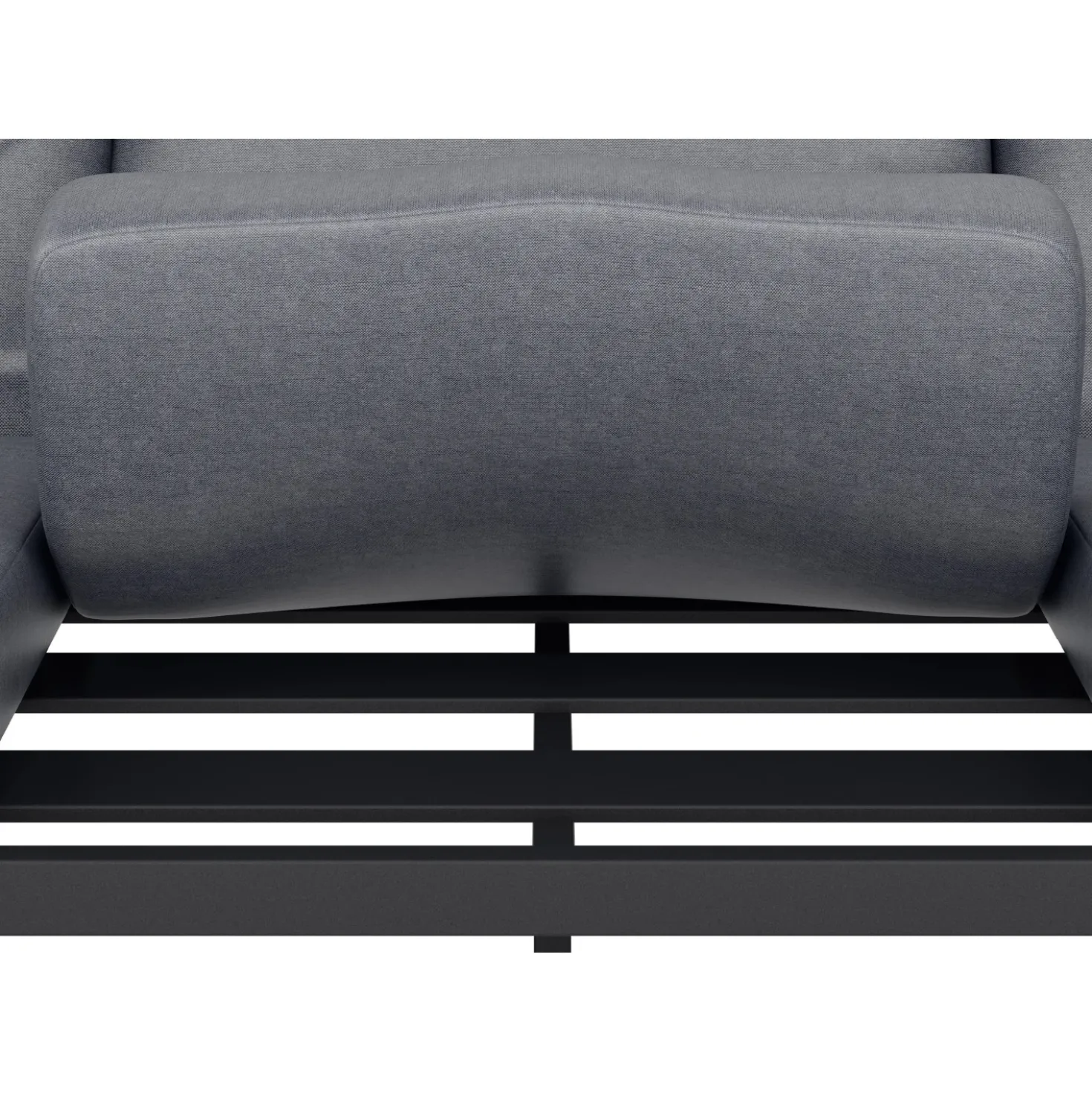 Salotto da giardino Tamworth in allum con cuscini poliestere grigio 4 posti