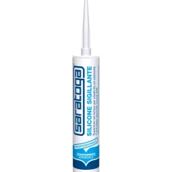 Saratoga silicone acetico universale 280 ml trasparente